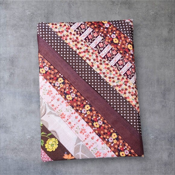 Vintage Handmade Patchwork Fabric Address Book Cross Stitch Phone Cottagecore - Picture 2 of 7